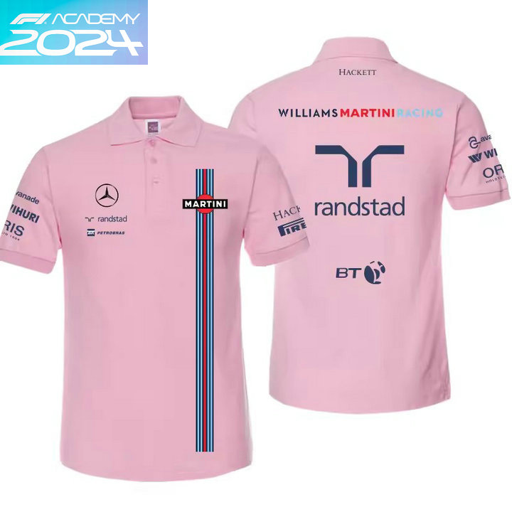 2024 Polo Williams Randstad Racing F1 Formula One Coton Homme